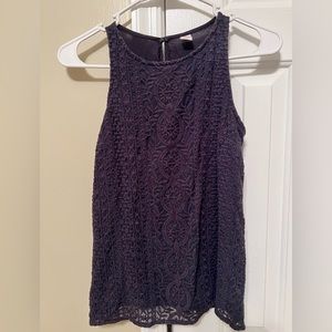 Old Navy, Navy Blue Lace Tank, Size S